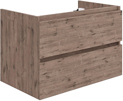 Teymi Тумба под раковину Laina 75 подвесная дуб темный – фотография-1